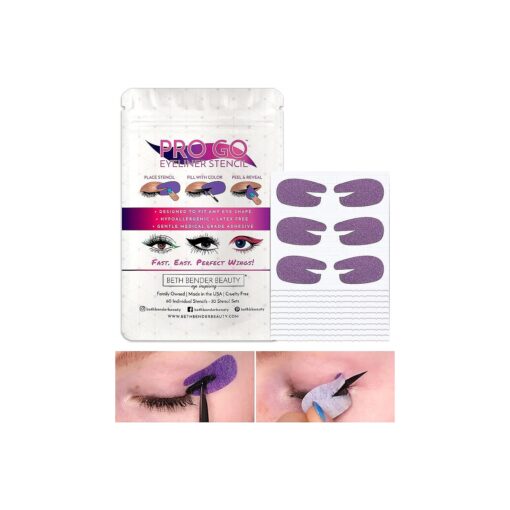 Beth Bender Beauty Pro Go Eyeliner Stencil | Cat Eyeliner Stencil | Made in USA | Cruelty Free & Vegan ( Pro Go )