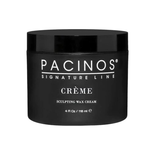 Pacinos Creme - Sculpting Wax Cream, Medium Hold with Medium Shine, All Hair Types, 4 fl, oz .