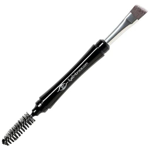 Pro Grip Angled Eyebrow Brush and Spoolie Brush - Premium Quality Brush for Brow Makeup