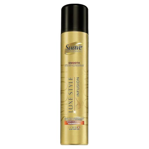 Suave Professionals Hairspray, Luxe Styling Infusion Smooth Anti-Humidity 8.5 oz