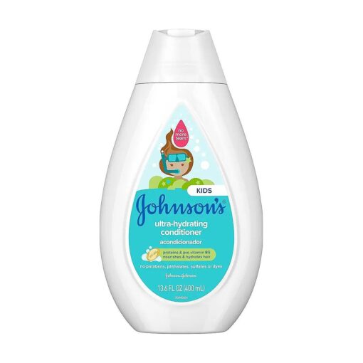 Johnson 's Baby Ultra-Hydrating Tear-Free Kids Conditioner with Pro-Vitamin B5, 13.6 Fluid Ounce