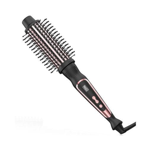 Thermal Brush 1.5 Inch Curling Iron Brush Volumizing Brush Heated Round Brush 1 1/2 Inch Ceramic Tourmaline Heated Hot Brush Ionic Curling Iron, Multifunctional Styler Curling Wand ( Rose Gold )