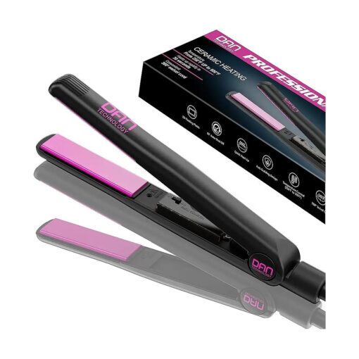 Dan Technology 1 inch Flat Iron, Ceramic straightening iron,500 degree flat iron, Adjustable Temperature hair flat iron, Dual Voltage hair iron straightener, Professional hair straightener for thick hair