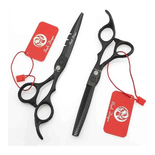 5.5" Professional Barber Hair Flat Cutting Scissors Salon Hair Thinning Scissor Hairdresser Shear with Bag