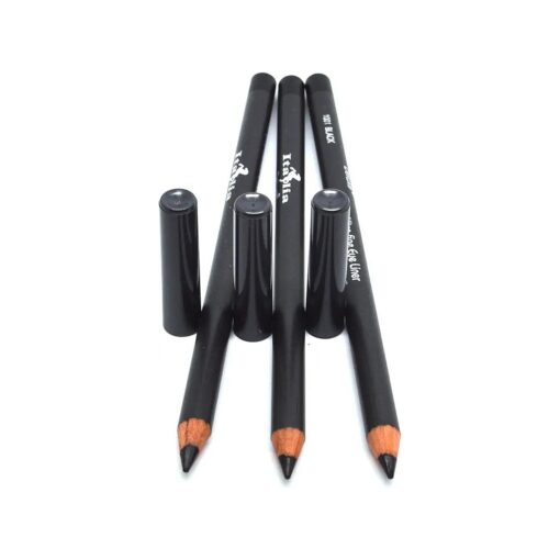 Professional Ultra Fine Eyeliner Pencil, Creamy, Ultra-pigmented, Long-lasting, Creates Defined Lines, Professional Makeup, Set of 3, Italia Black