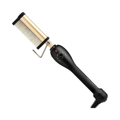 Gold N Hot Professional 24K Gold Pressing & Styling Comb | Great for Lifting and Straightening