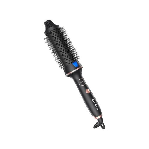 Pro Thermal Brush for Blowout Look, 1.5" Heated Round Brush with Temp Control, Ionic Thermal Hair Brush Curling Iron, Smoothing & Volumizing Hot Round Brush