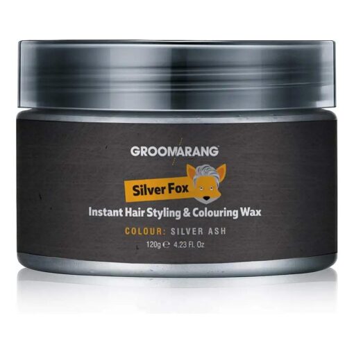 Silver Fox Instant Free Style Hair Styling & Colouring Wax Grey Temporary Dye