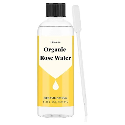 5.1 fl oz Rose Hydrosol for Face Hydrating Mist Hydration, 100 % Pure Rose Water, Cleanses & Softens Skin, Promotes Healthy Skin Cell, Premium Organic Rose Water, Suitable for All Skin Types