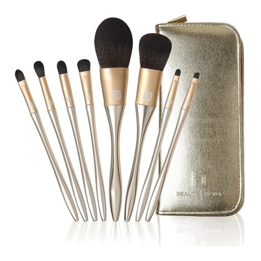 8pcs Makeup Brushes, Makeup Brushes Set Professional, Face Makeup Brushes, Premium Synthetic Foundation Brush for Liquid Makeup with Makeup Brushes Holder