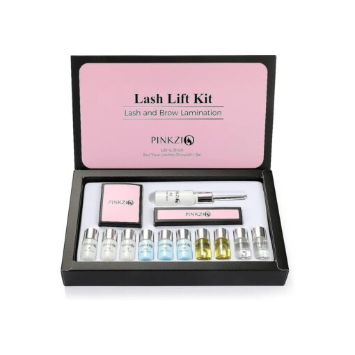 Lash Lift Kit Eyelash Perm Kit, Professional Eyelash Lash Curling, Semi-Permanent Curling Perming Suitable For Salon, Pink