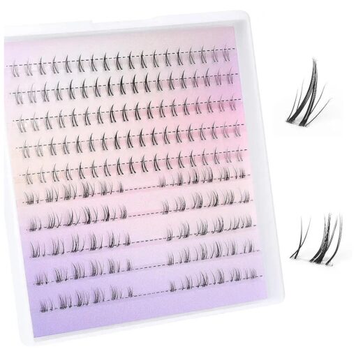 Winifred Bottom Lash Clusters DIY Lash Extension Lower Individual Lashes Manga Bottom Cluster Lashes Mink Clear Band for Eyelash Extensions