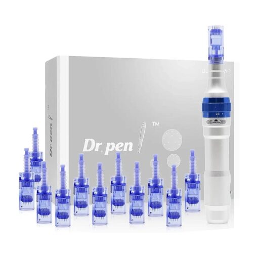 Dr, Pen Ultima A6 Electric Professional Skincare Kit including 12 Cartridges - Six 12 Pin, Six 36 Pin