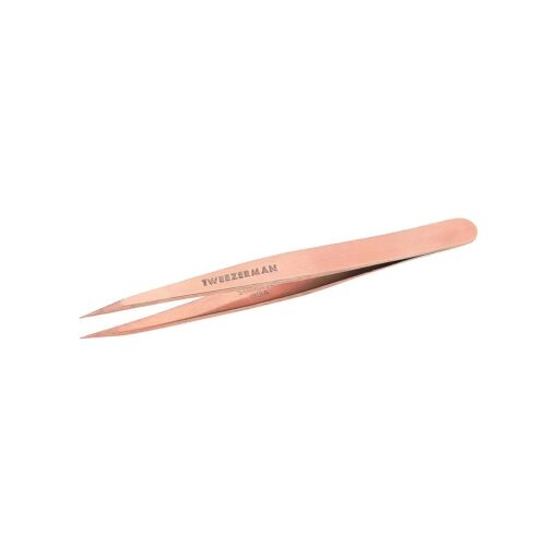 Tweezerman Stainless Steel Point Tweezer - Eyebrow Precision Tweezers, Facial and Ingrown Hair Removal ( Rose Gold )