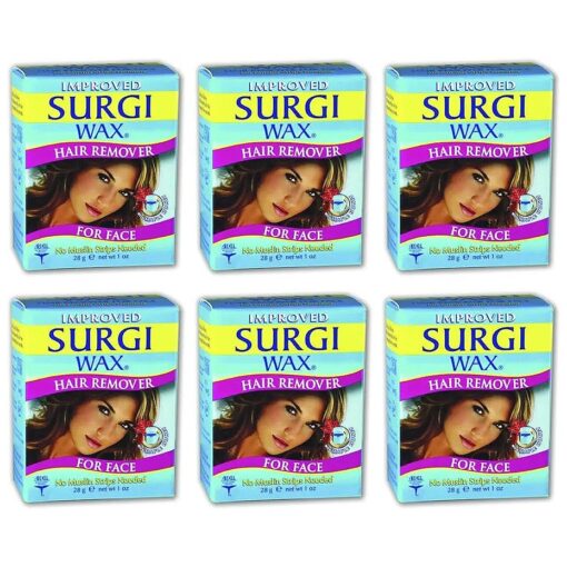 Surgi-wax Hair Remover For Face, 1-Ounce Boxes ( Pack of 6 )