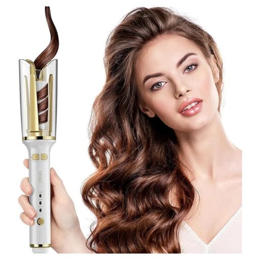 Automatic Hair Curler, Professional Anti-Tangle Automatic Curling Iron, 1" Curling Iron with Large Slot & 3 Temperature, Dual Voltage Rotating Curling Iron with Auto Shut-Off for Hair Styling