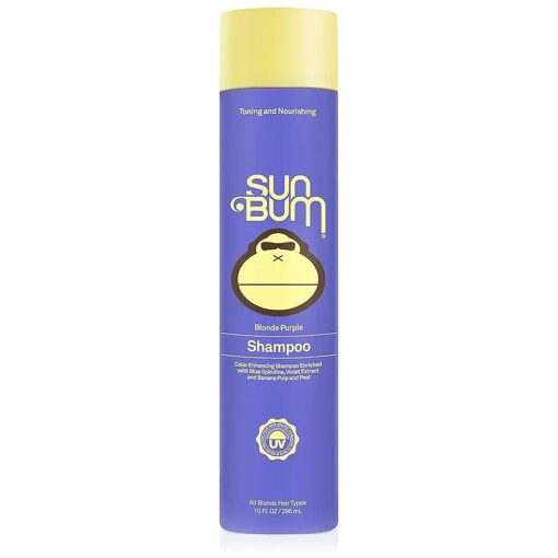 Sun Bum Blonde Shampoo I UV Protecting and Cruelty Free Color Enhancing and Toning Hair Wash for Blondes I 10 Oz