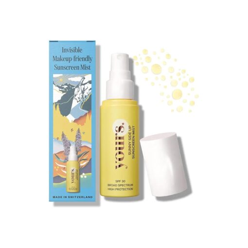 YOURS Invisible Sunscreen Sunny Side Up SPF 30 | Broad-spectrum | Apply Over Makeup | For All Skin Types | Lightweight Anti-Aging Sunscreen Mist | 1.4Oz