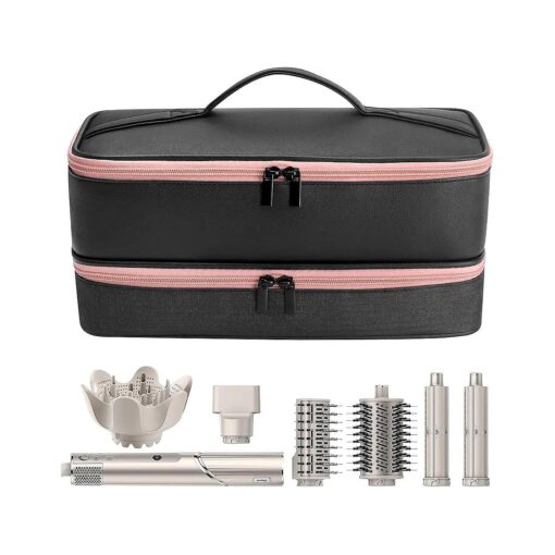 Travel Carrying Case for Hair Dryer Shark Flexstyle Dyson Airwrap Brush Double-Layer Hair Accessories Tools Storage Bag for Revlon Hairdryer Styler Organizer