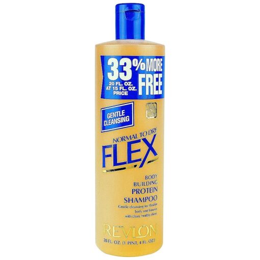 Revlon Flex Normal to Dry Body Building Protein Shampoo 592 ml / 20 Oz - Worldwide Shipping, Packaging may vary