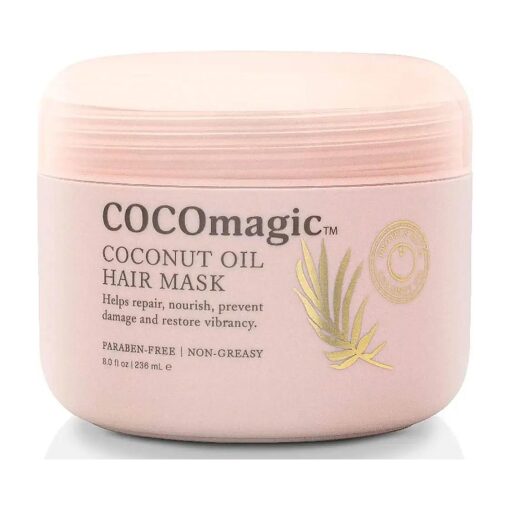 Cocomagic Coconut Oil Hair Mask - Repairs Damage, Prevents Frizz, Restores & Adds Shine | Protein Rich & Extra Hydrating | Paraben Free, Cruelty Free, Made in USA ( 8 oz )