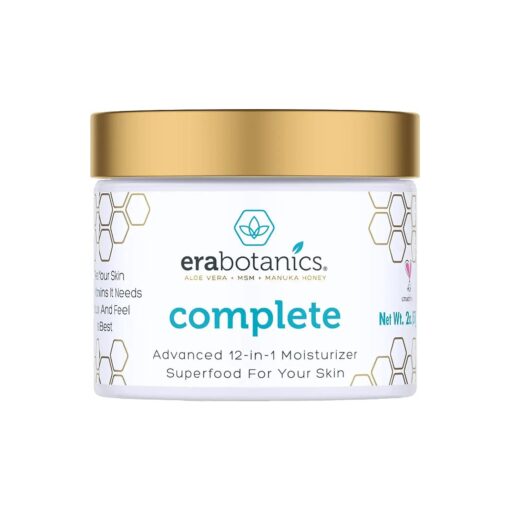 Era Organics Face Moisturizer Cream - Advanced 12-In-1 Rejuvenating Facial Cream With Superfood Complex Manuka Honey, Hyaluronic Acid, Hemp Oil & More - Anti Aging Wrinkle Face Cream For Women & Men