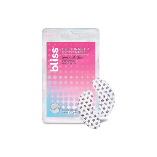 Bliss Eye Got This Holographic Foil Eye Masks - 5 Pack - Refreshing and Awakening Eyes - Reduces Puffiness and Dark Circles - Clean - Vegan & Cruelty-Free