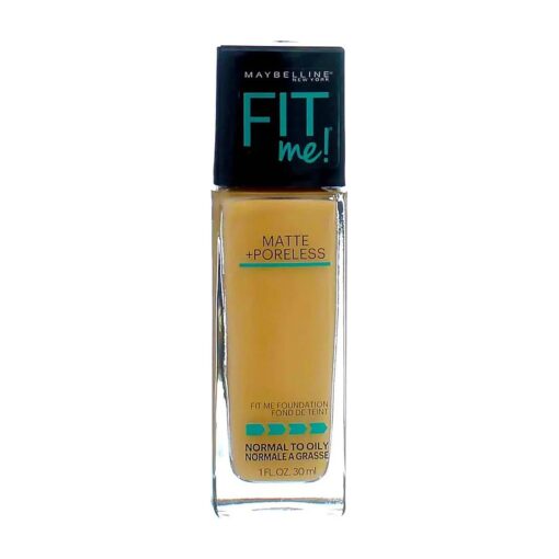 Maybelline New York Fit Me Matte Plus Pore Less Foundation Makeup, Pure Beige, 1 Fluid Ounce