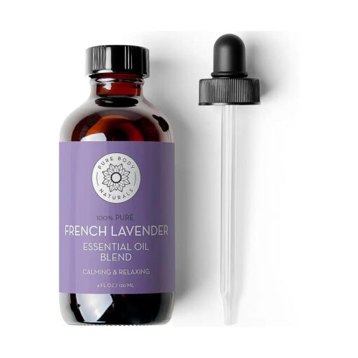 Pure Body Naturals French Lavender Essential Oil Blend, 4 fl oz - for Aromatherapy, Soap Making, and DIY Skin and Hair Products