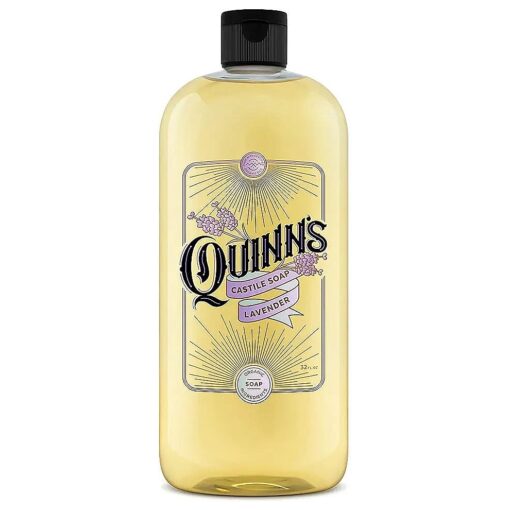 Quinn 's Pure Castile Organic Liquid Soap, 32 ounce ( Lavender )