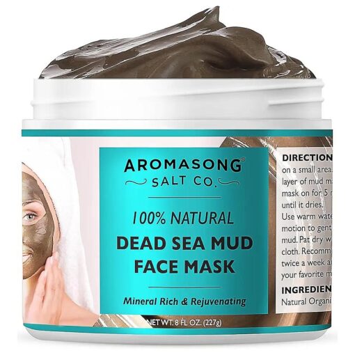 100 % Pure Dead Sea Mud Mask - 5 Minute Mask - No Ingredients Added - for Face & Skincare - Blackhead Remover - Anti-aging - Pore Minimizer