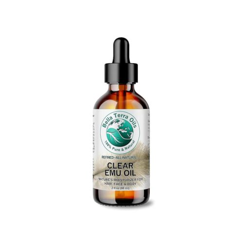 Clear Emu Oil 2 oz - Pure Emu Essence, Rich in Omega-3, Omega-6, & Omega-9 Fatty Acids, Luxurious Skin Hydration Experience