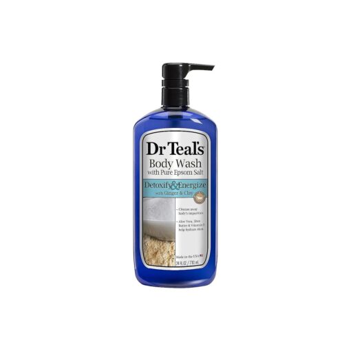 Dr. Teal 's Pure Epsom Salt Body Wash, Detox, 24 Fluid Ounce