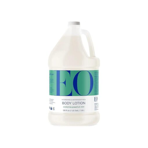 EO Body Lotion Refill, 1 Gallon, Grapefruit and Mint, Organic Plant-Based, Botanical Extracts, Vitamin E with Pure Essential Oils