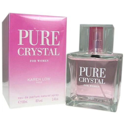 Karen Low Pure Crystal Eau de Parfum Spray for Women, 3.4 Ounce