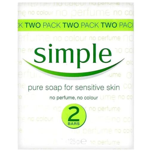 Simple 2-pack Pure Soap For Sensitive Skin for Women