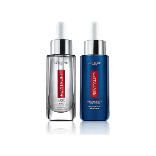 L'Oreal Paris Revitalift 1.5 % Pure Hyaluronic Acid Face Serum + 0.3 % Pure Retinol Night Serum, 1 kit