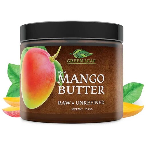 Mango Butter Raw Unrefined | Pure Ingredients | Body Moisturizer | Hydrate, Nourish & Soften Your Skin | Restore & Repair | Body Butter for Women & Men, All Skin Types 16 oz