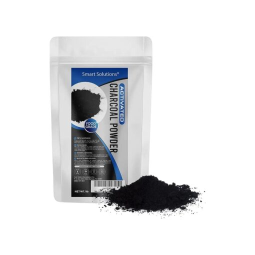 Smart Solutions Activated Charcoal Powder, 1 lb Bulk | 100 % Natural, Premium Quality, Finely Ground, Multi-Purpose, Food Grade, Non-GMO, Vegan, No Fillers