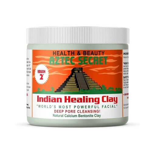 Aztec Secret - Indian Healing Clay 1 lb - Deep Pore Cleansing Facial & Body Mask - The Original 100 % Natural Calcium Bentonite Clay - New Version 2