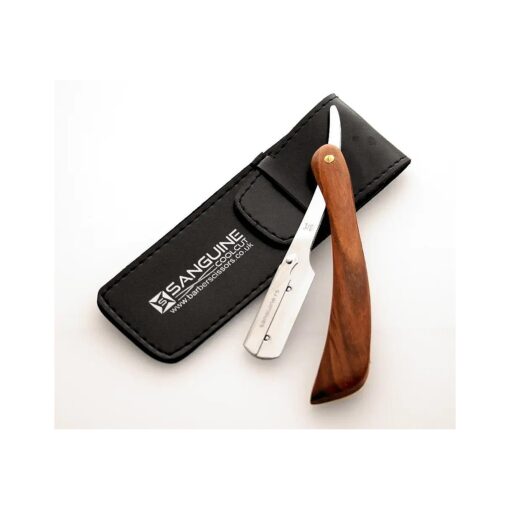 Pure Wood Shaving Razor/Cut Throat Razors/Men Razor ( coolcut ) + Free Blades & Pouch ( wood-r5 )