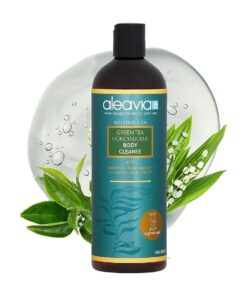 Green Tea Honeysuckle Body Cleanse - Organic & All-Natural Prebiotic Body Wash with Raw Honey - 16 Oz .