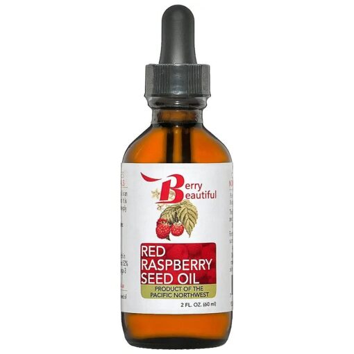 Red Raspberry Seed Oil - 2 fl oz - Cold-Pressed from Raspberries Grown by Northwest Berry Co-op Farmers