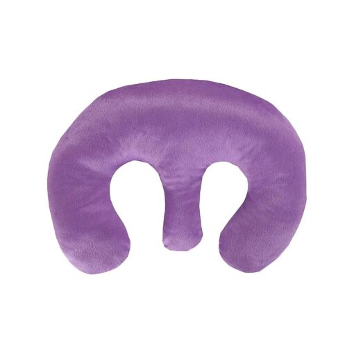 Beauty Salon Breast Pillow Feminine Bolster Breast Pillow for Massage Table, Massage Face Cradle Rest Pillow for SPA Salon, Soft Cotton Fabric - Purple