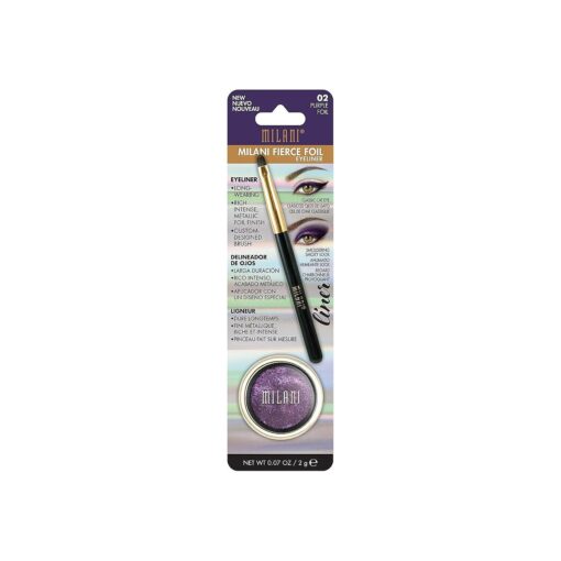 Milani Fierce Foil Eyeliner, Purple Foil, 0.07 Ounce