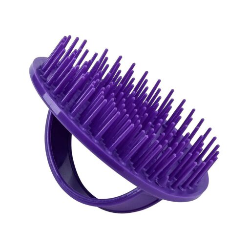 Denman ( Purple Scalp Massager and Detanglinxg Hair Brush for Thick or Thin Hair, Curly or Straight Hair - use in The Shower or Bath - Head and Beard Scrubber - for Women and Men, D6