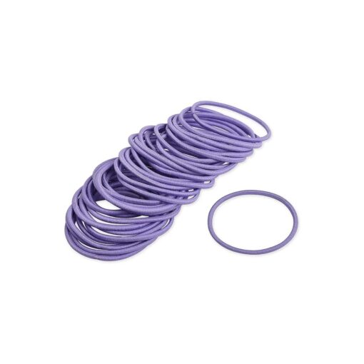 DS, DISTINCTIVE STYLE Hair Ties 50 Pieces 2.5 mm Elastic Hair Bands Hair Rubber Bands Ponytail Holders - Purple