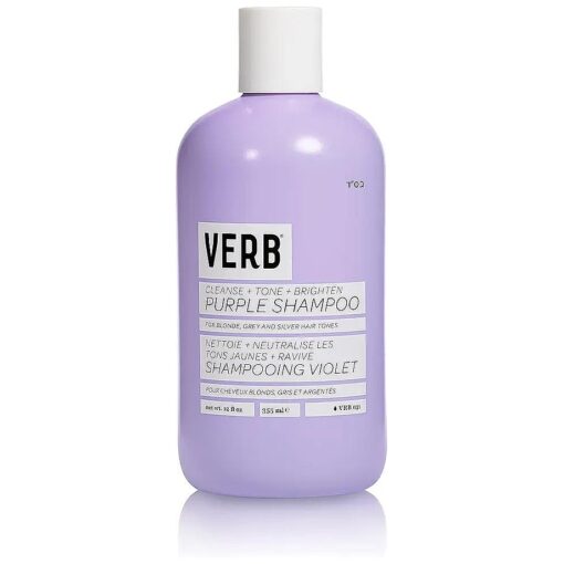 VERB Purple Shampoo - Vegan Toning Shampoo for Blonde, Grey and Silver Hair - Free of Harmful Sulfates and Paraben - Purple Color Corrector to Reduce Yellow Brassy Tones