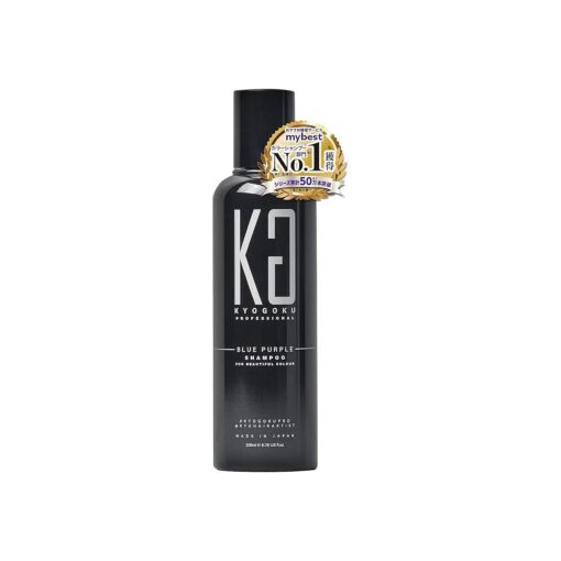 Kyogoku Blue Purple Color Shampoo Color Depositing Purple Shampoo for Blonde, Silver, Gray, and Highlighted Hair Anti Brass Shampoo Toner to Remove Yellow Tones & Brassiness from Bleached Hair