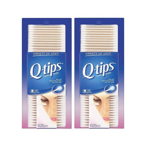 Q-Tips Cotton Swabs, 625 Count, Pack of 2